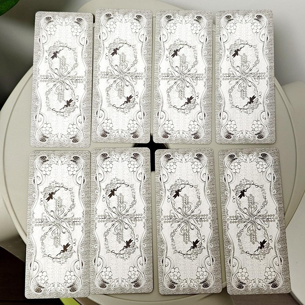 Low Scare Tarot 12*5.5cm 78 Pcs Cards Secretly Add The Language of Flowers Japanese Anime Style Cartoon Tarot Cards