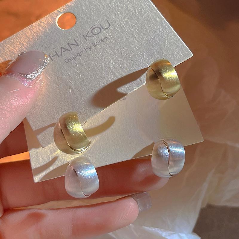 Женские серьги-горошек Frosted Matte Small Pea — элегантный и универсальный дизайн класса люкс