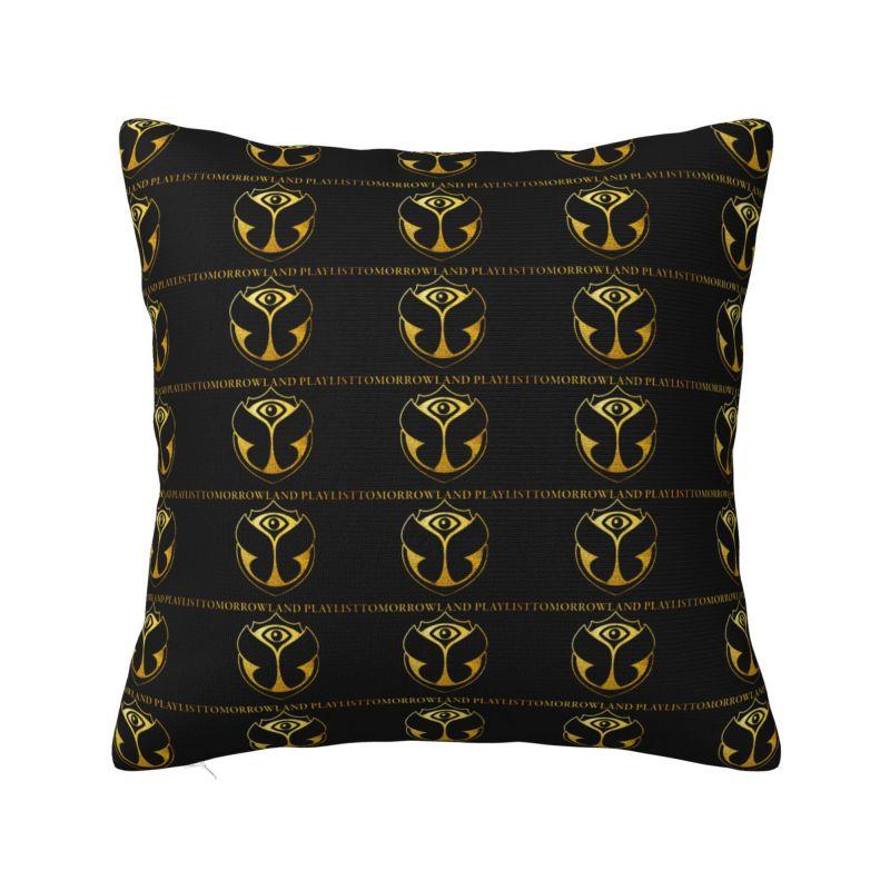 Fashion Tomorrowland Electronic Dance Festival Cushion Cover Polyester Throw Pillow Case for Sofa Square Pillowcase Home Decor