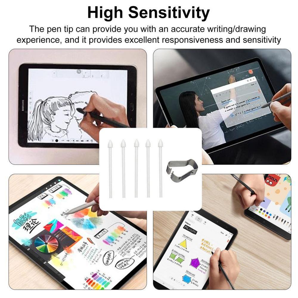 Parts with Metal Clip Accessories Touch Pen Tips Stylus Refill Tool Pen Point Replacement Nib