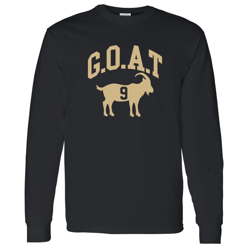 New Orleans Football Goat - Greatest All Time Long Sleeve T Shirt - Black