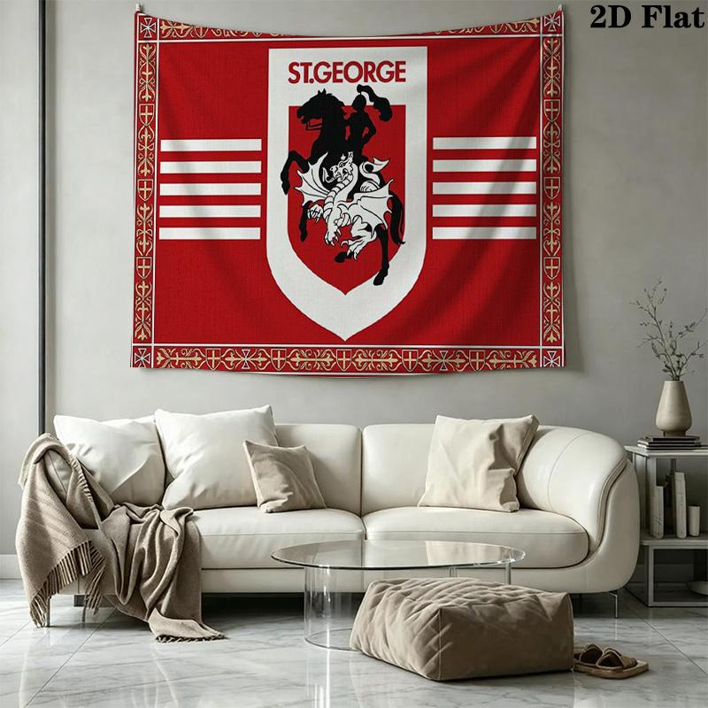St George llawarra Wall Tapestry Aesthetic Wall Hanging Printed Fabric Blanket Decorative Tapestries for Bedroom Living Room Home Decor