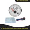 Universal 52mm Water Temp Gauge Temperature Meter 40-120℃ with 8 Colors  Backlight and Light Alarm for Car Motorcycle Boat
