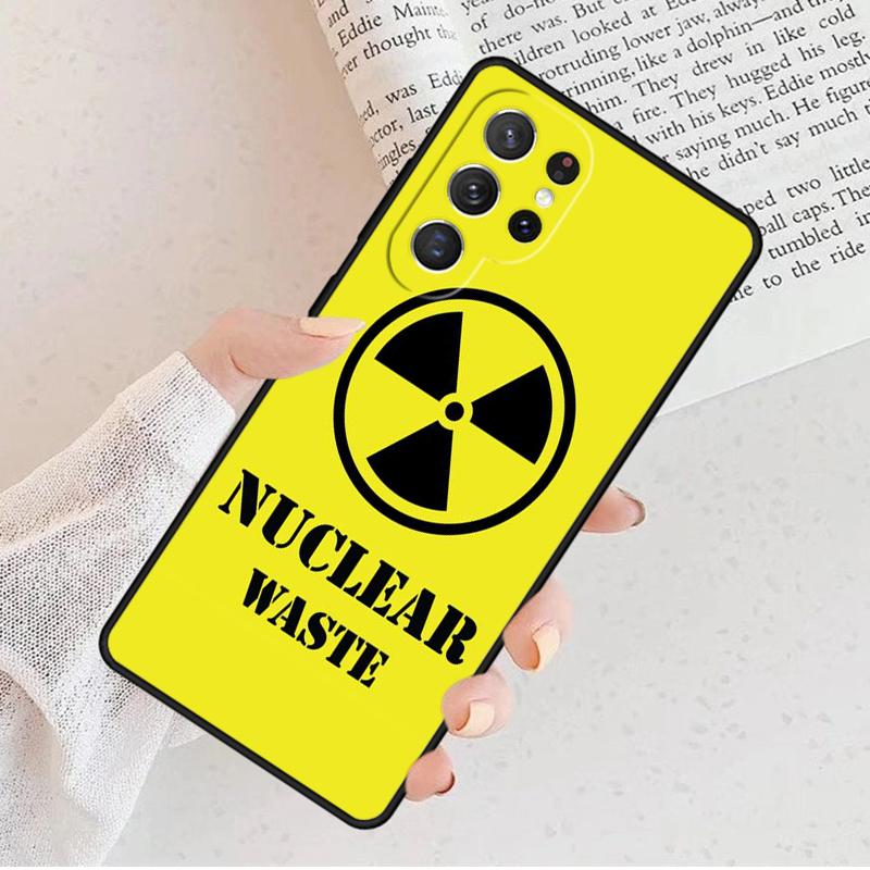 Nuclear Radiation Emblem Phone Case For Samsung Galaxy S25 S23 S30 S8 S21 S20 FE S24 S22 Note 10 20 S8 Plus lite Ultra