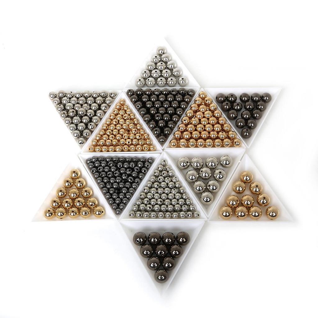 4/6/8/10/12 мм цветные пластиковые круглые бусины для изготовления ювелирных изделий DIY браслет ожерелье серьги