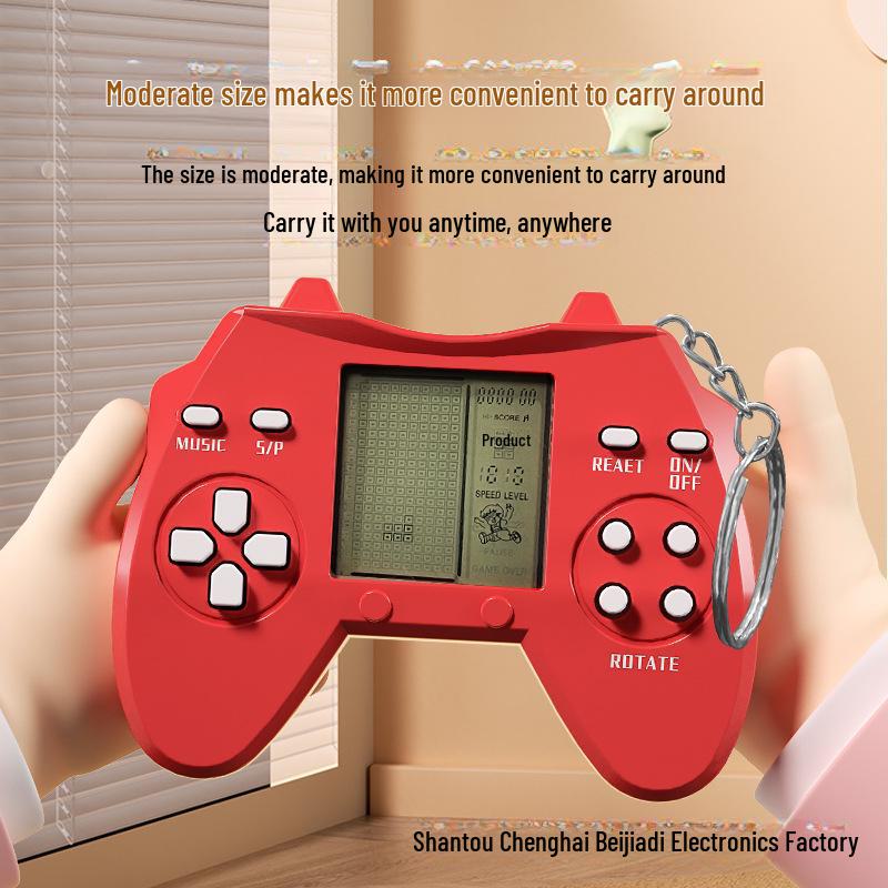 Брелок для мини-игры «Тетрис» - Игрушка-головоломка для подвески на школьную сумку