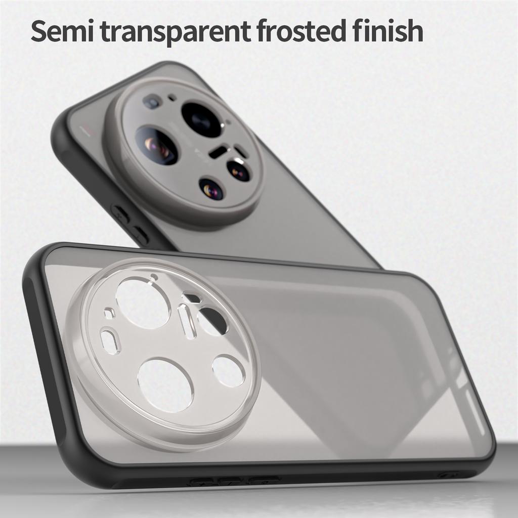 For Xiaomi 17 Ultra 5G Case Drop Proof Airbags Frosted Translucent PC + TPU Phone Back Cover