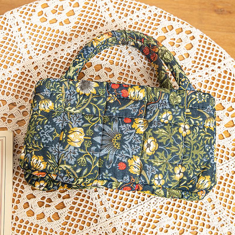 Floral Pattern Storage Basket Women Large Capacity Fabric Sweet Laundry Baskets With Easy Carry Handles Hampers Travel Tote Bag+