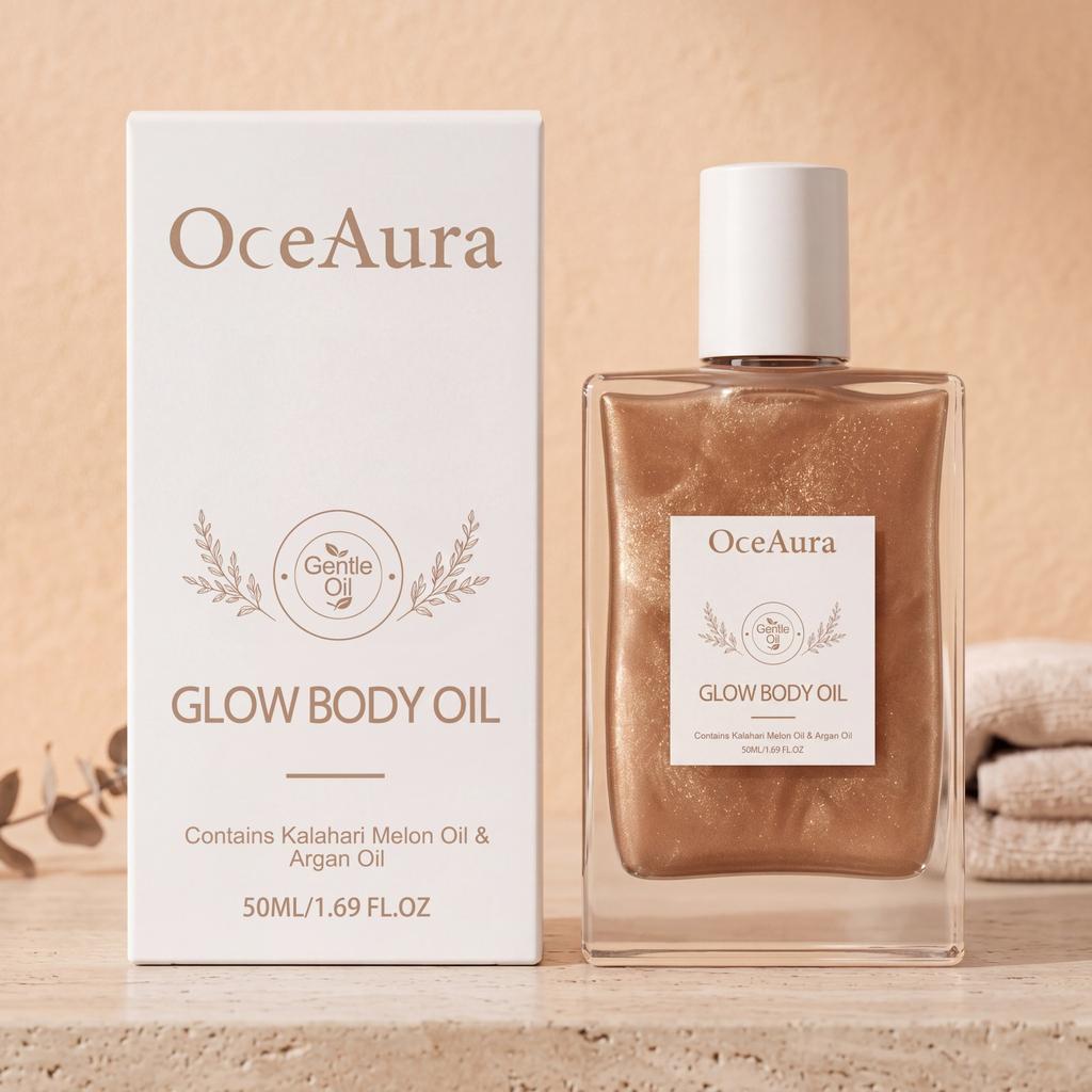 OCEAURA Skin Smoothing Body Oil Moisturizing Body Oil for Dry Skin Improve Roughness Silky Smooth Skin Full Body Massage Oil