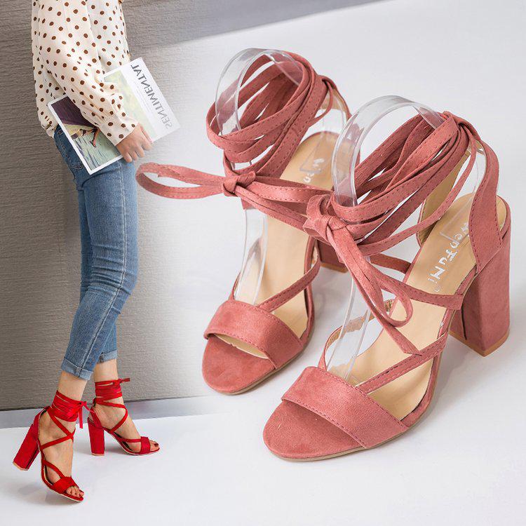 Модные женские сандалии Летняя обувь сексуальные босоножки на высоком каблуке женские повседневные гладиаторские сандалии размер 35-43 водонепроницаемые Sandalia Feminina sde