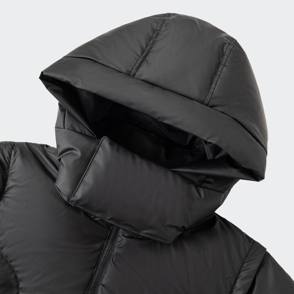 Adidas Оригинальная куртка-пуховик ADC 2 в 1 DJ M со съемным теплым спортивным капюшоном, мужская черная JW1367