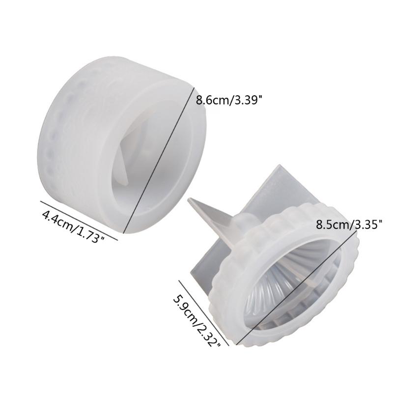 Silicone Mold Storage Box Moulds Jar Mold Storage Box Mould Jewelry Box Making Molds DIY Gift Box Moulds for Jar Bottle