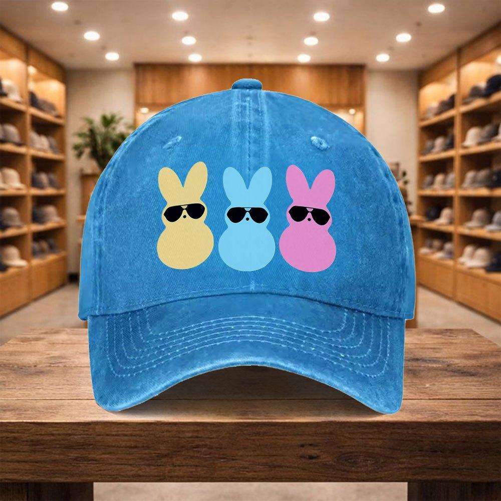 pc Adjustable Snapback Baseball Cap with Rabbit  Lightweight Unisex Hat Suitable for Sports Travel Streetwear Birthdays  T