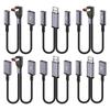 Плетеный нейлоновый многофункциональный USB-кабель Type-C/USB, зарядка, поддержка 90 градусов, быстрая зарядка 66 Вт, распределение мощности