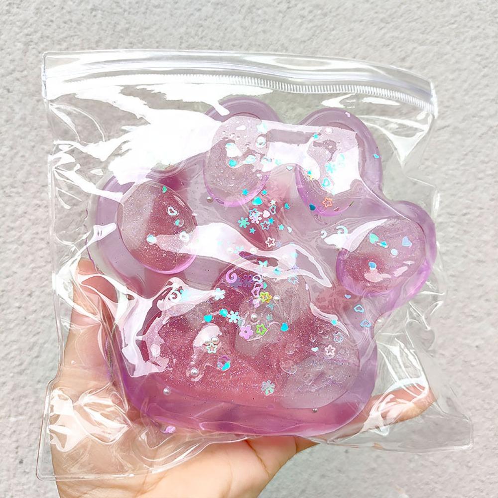 Sticky Squeeze Cat Paw Toys Soft Pinching and Decompressing Toy Decompressing Pinching Cat Paw