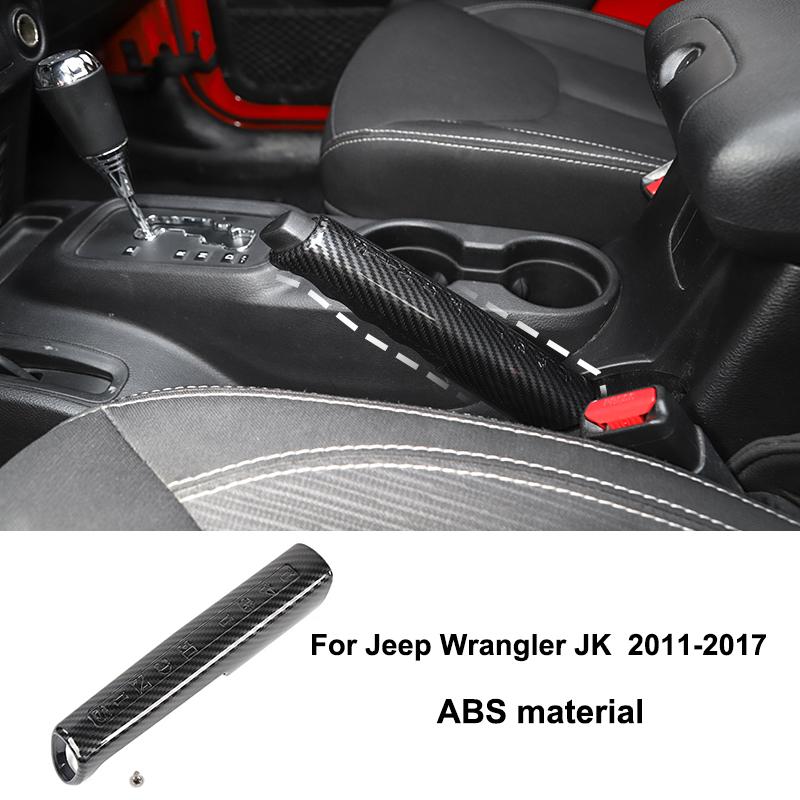 BAWA Carbon Fiber Grain Car Center Console Dashboard Decoration Cover for Jeep Wrangler JK 2007 2011-2017 Interior Accessories