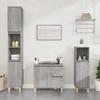 VidaXL Bathroom Cabinet Sonoma Grey 65x33x60 Cm Engineered Wood 819826