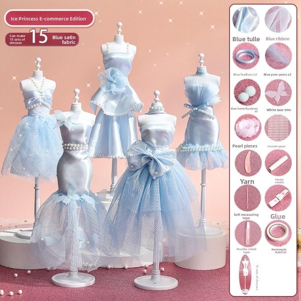 Skirt DIY Doll's Clothes Kit Wear Doll's Dress Material Princess Toy Outfit Kit Clothing Design
