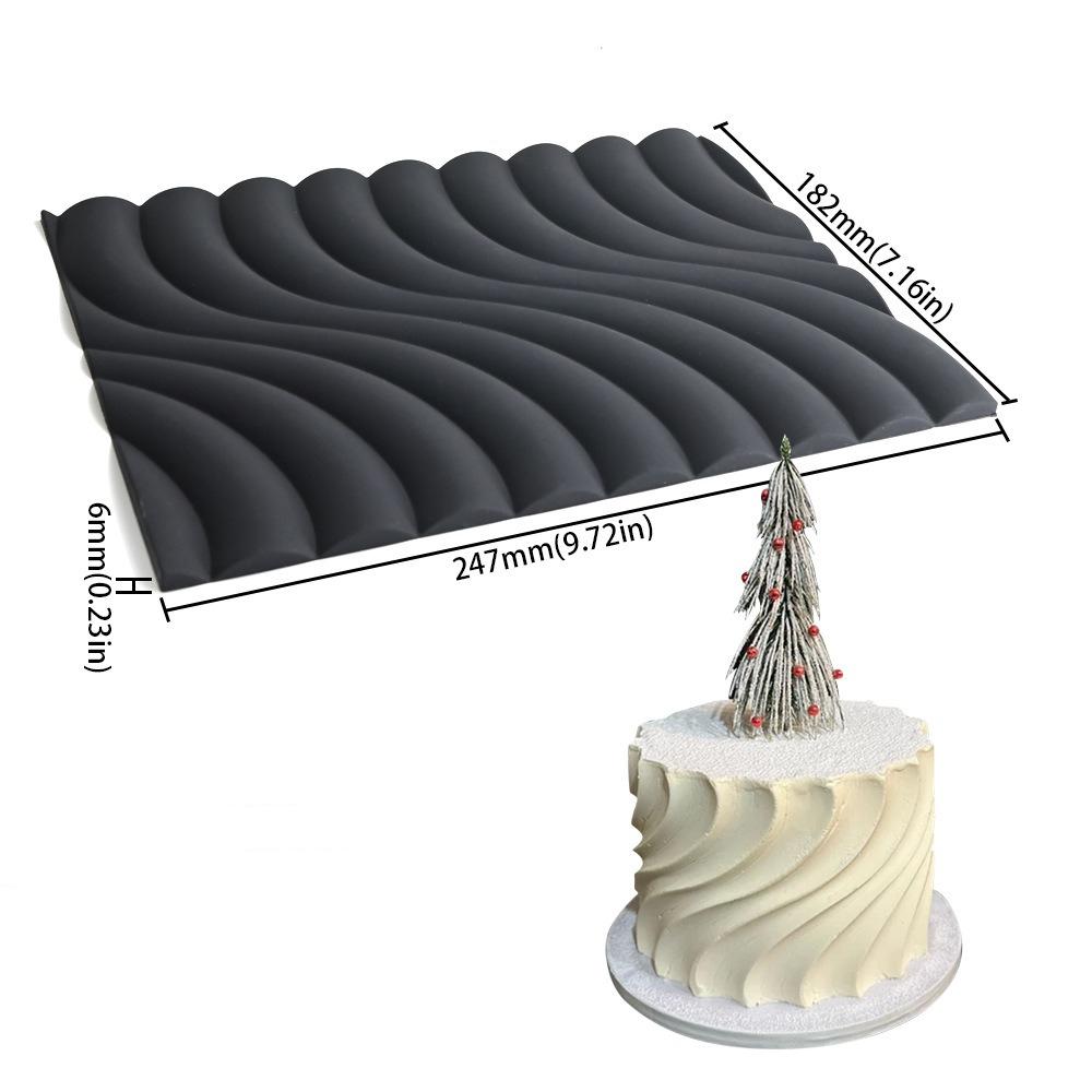 Волна Кружево для торта Форма Силиконовая 3D Форма для мастики Сделай сам Шоколадный трафарет