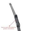 CHSKY Natural Rubber Electric Multi-Function Windshield Wiper All-in-One Smart Tri-Speed Wiper for VW Cars Replaceable Connector