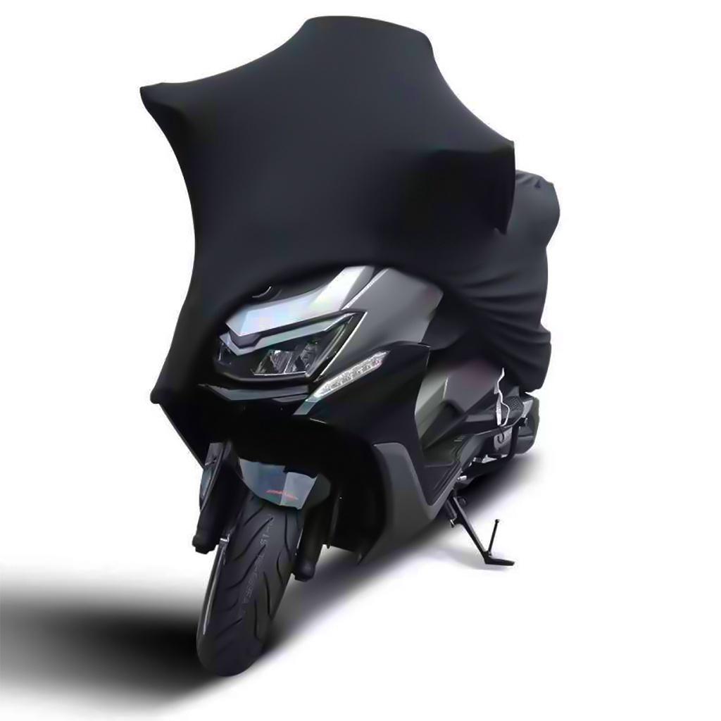 Sunshade Anti-UV Motorbike Dust-proof Covers Indoor Outdoor Protection Black M-3XL Elastic Fabric Motorcycle Scooter Cover