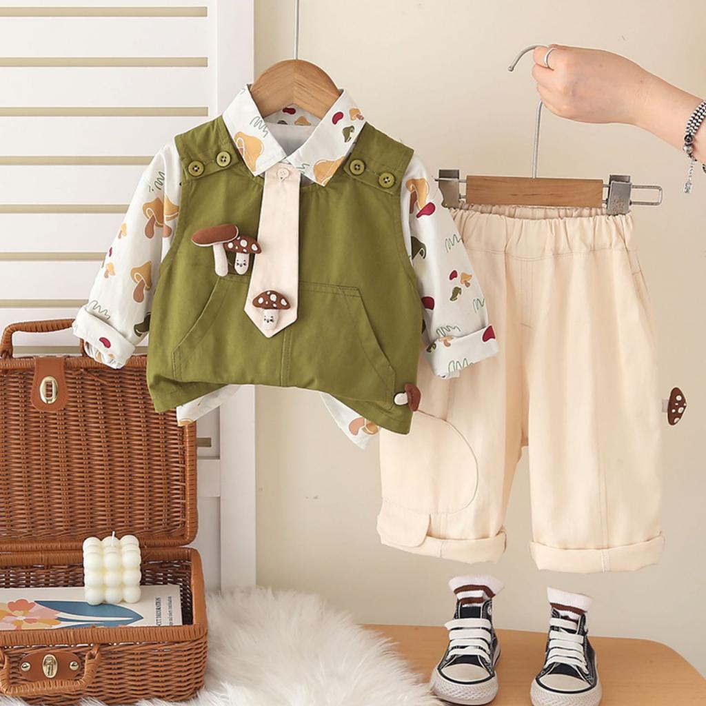 Детский повседневный комплект с длинным рукавом, удобные наряды для повседневной носки