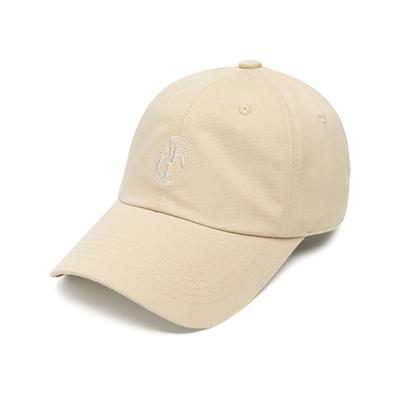 AKIII CLASSIC Классическая бежевая бейсболка с круглым логотипом