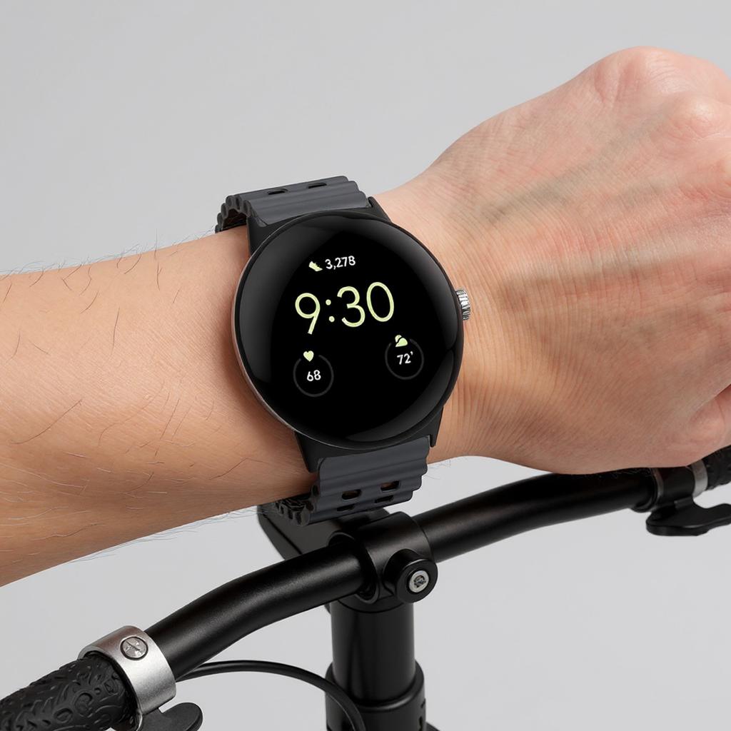 Морской океанический ремешок для Google Pixel Watch 4/3 45 мм Двухцветный силиконовый ремешок для Pixel Watch 3/4 45 мм Дышащий спортивный браслет