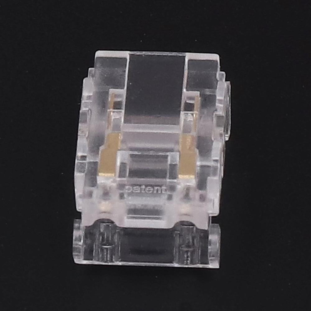 20pcs 2 Pin LED Strip Connectors COB Solderless LED Connectors Strip to Wire Adapter For Office