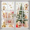 9 PCS/Set Of Christmas Electrostatic Glass Window Stickers Home Decoration Stickers Merry Christmas Scene Decoration Stickers