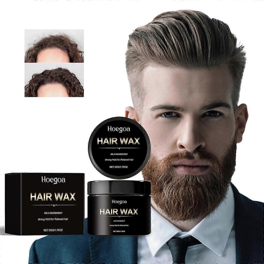 Styling Hair Wax For Men, Strong Hold Hair Wax, 50g Hair Styling Wax For Men, Natural Shine, Non-sticky Wax, Easy To Wash Out