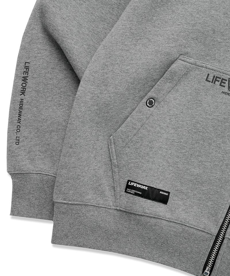 Худи на молнии из ткани Lifework Bonded