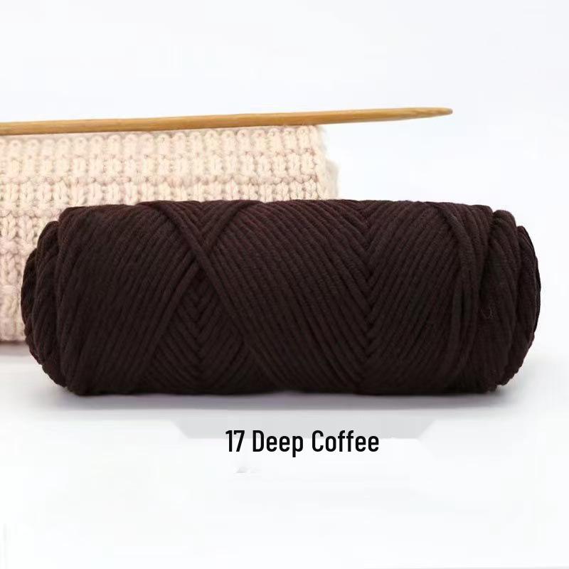 8-жильная хлопковая пряжа для шарфа DIY - Толстая, мягкая нить с шелковыми элементами