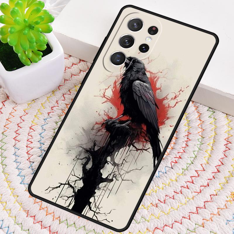 Чехол для телефона 'Ворон Ворона Темный Череп' для Samsung Galaxy note 10 pro S26 Ultra S23 S24 FE S25 S21 S22 PLUS ударопрочный Чехол