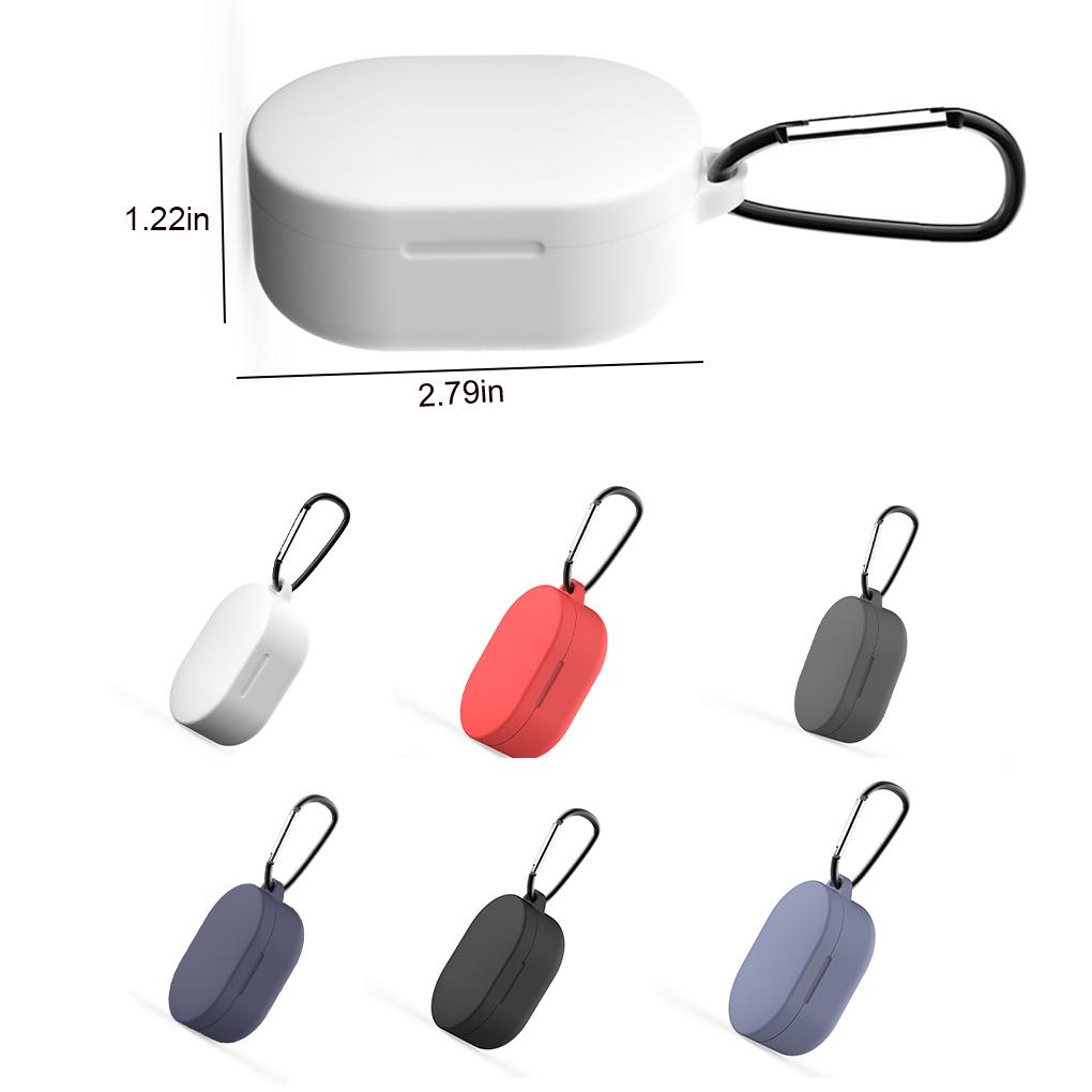 Силиконовые чехлы для наушников с брелком для ключей, защитный чехол для беспроводных наушников, устойчивый к царапинам, совместимый с Bluetooth, чехол для наушников