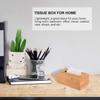 Table Decoration Bamboo Desktop Organizer Tissue Holder Tissue Rack Storage box Napkin holder