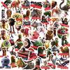 60pcs Stickers Tungtung Sahur Brainrot Notebook Planner Sticker Phone Shell Water Cup Decor Classic Toys Gift