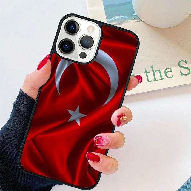 Турция Турецкий Флаг Чехол-Ракушка Для iPhone 17 Air 15 16 14 13 12 Pro Max 11 Pro Max Plus Чехол для Телефона