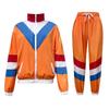 Оранжевый Color Block 2-Piece 80s 90s Костюмы Ветровка с длинным рукавом Спортивный костюм Косплей Карнавальные костюмы