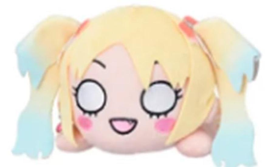 Плюшевая игрушка Осава Рурино Лежачая Академия для девочек Хасунозора Клуб школьных идолов Расцвети улыбку, Расцвети мечту том 1 Прибл.. 20 x 16 x 22см