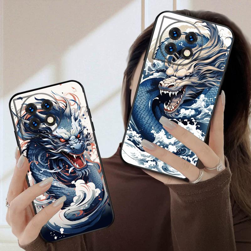 Морской Белый Дракон Для OnePlus 8 9 11 12 13 10 Pro 9RT 8T 12R Ace 3 5 2V Nord CE 2 4 Lite N20 SE N30 N200 силиконовый мягкий чехол для телефона
