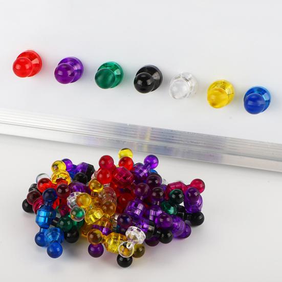 10 шт. Магнитные кнопки-гвоздики Сильная адгезия Многоцелевые Мини Цветные Прозрачные Магниты на холодильник