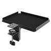 ACCURTEK Desk Expanding Storage 15kg Weight Clamp Metal Desk Organizer with Black Tray, 304x227x20mm, Capacity, Mount, Non-Slip Pads,