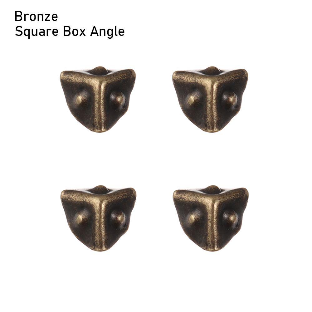 Metal DIY Manual Suitcase Box Mini Metal Crafts Trunk Locks Case Corner Protector Doll Bags Parts