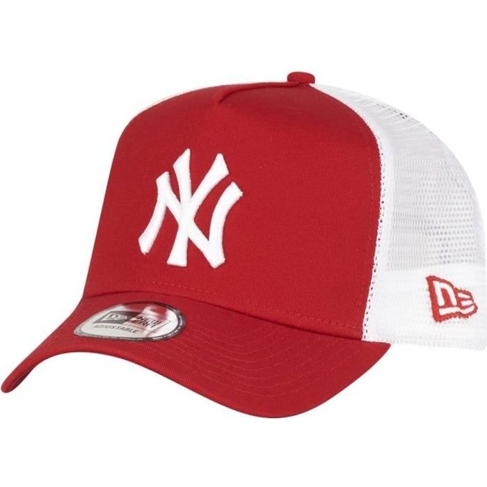 Casquette Trucker - New Era - New York Yankees - Rouge - Taille unique - Style urbain