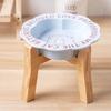 Persian Cat Bowl Anti-Black Chin Cat Canned Food Ceramic Bowl Small Dog Food Bowl With Wooden Shelf Anti-Knockover Water Cup