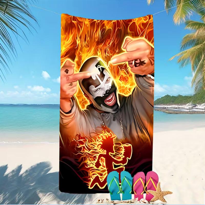 Beach Towel with Insane Clown Posse Juggalo Faygo Pattern - soft,absorbent,machine washable Lightweight&Modern,swimming,Travel Essentials