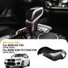 AAACF1 Real Dry Carbon Fiber for BMW F90 M5 F97 X3M F98 X4M 2019-2023 Automatic Shift Gear Knob Trim Cover Car Retrofitting Accessories