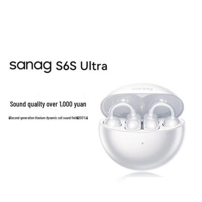Спортивная Bluetooth-гарнитура SANAG S6S Ultra с AI и креплением на ухо