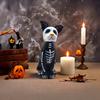 Halloween Dog Cat Ornament Haunted House Decoration Ghost Animal Sculpture Resin Craft Skull Sculpture Home Desktop Decor